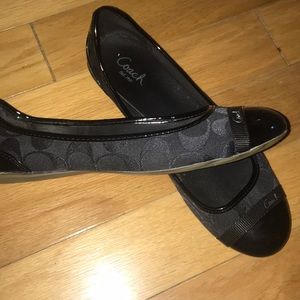 Black Coach flats